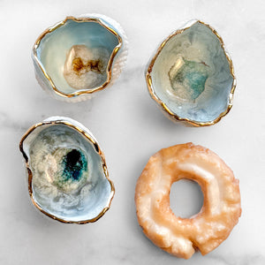 Small Blue Geode w/ Gold (sold separately)